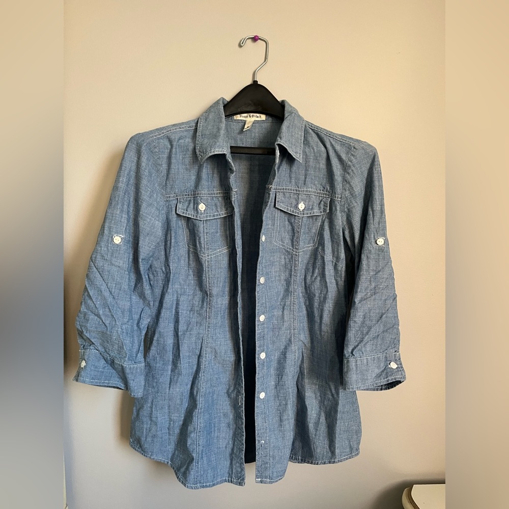 Hester & Orchard Denim Button-down Shirt